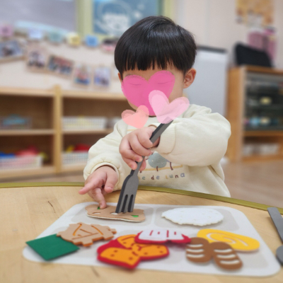 편식 골고루 식판