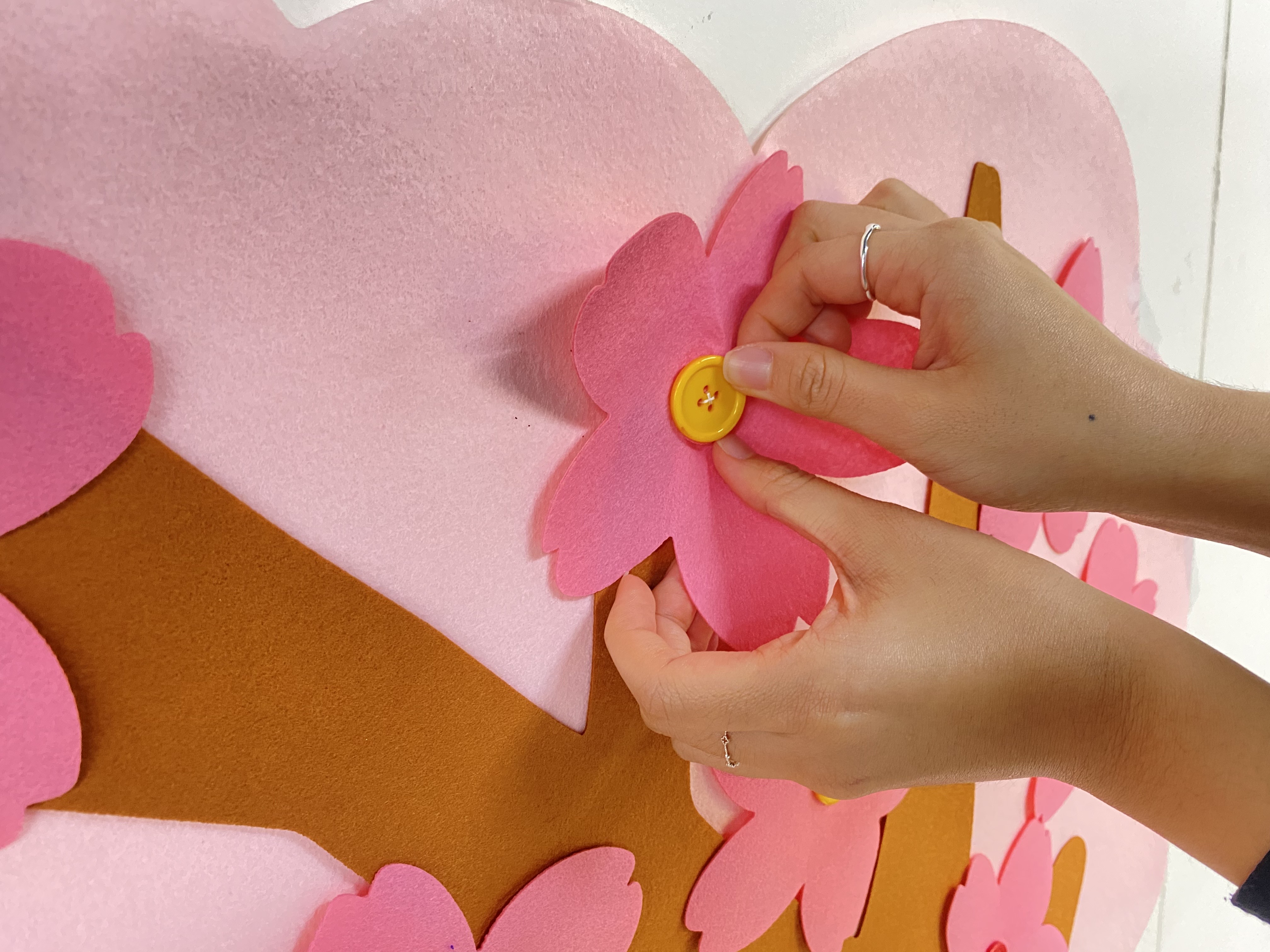 단추 벚꽃나무 포토존(반제)