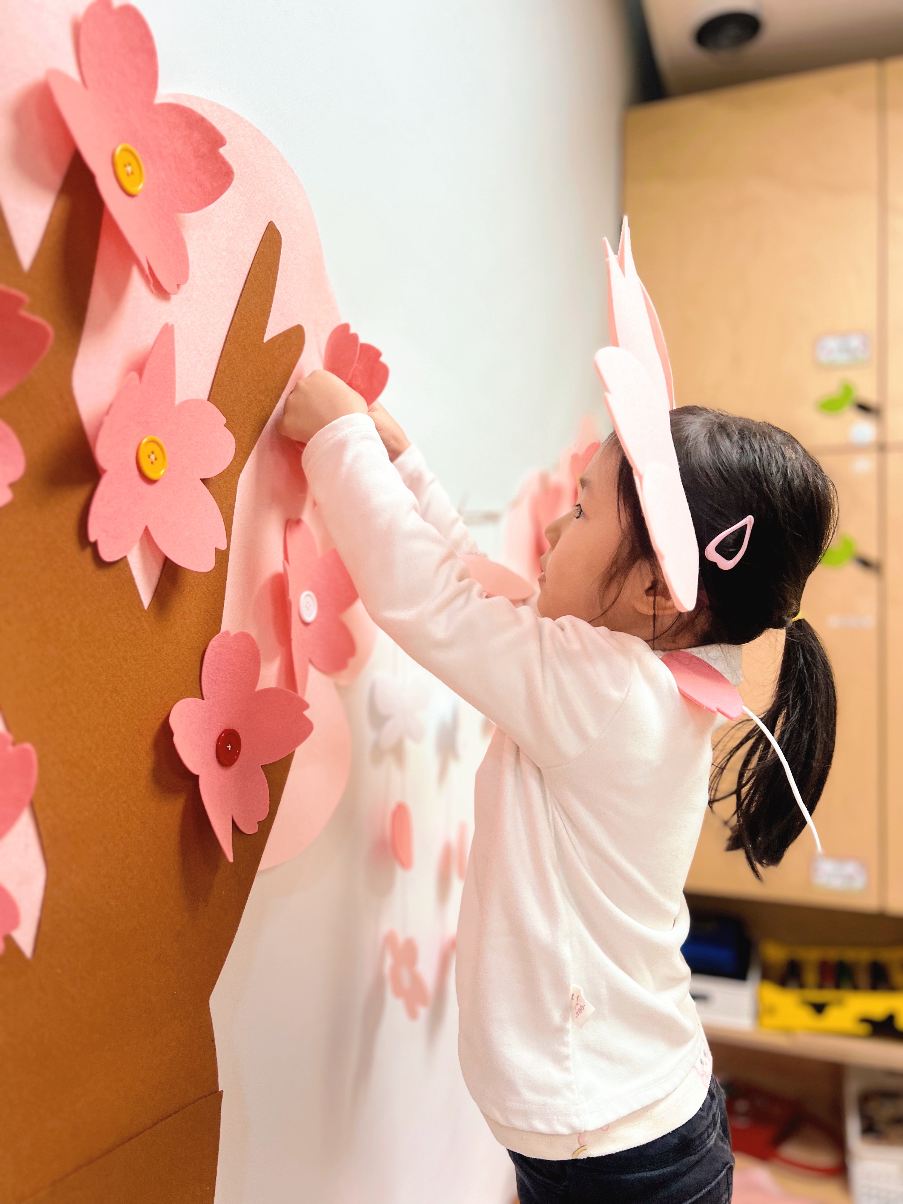 단추 벚꽃나무 포토존(반제)