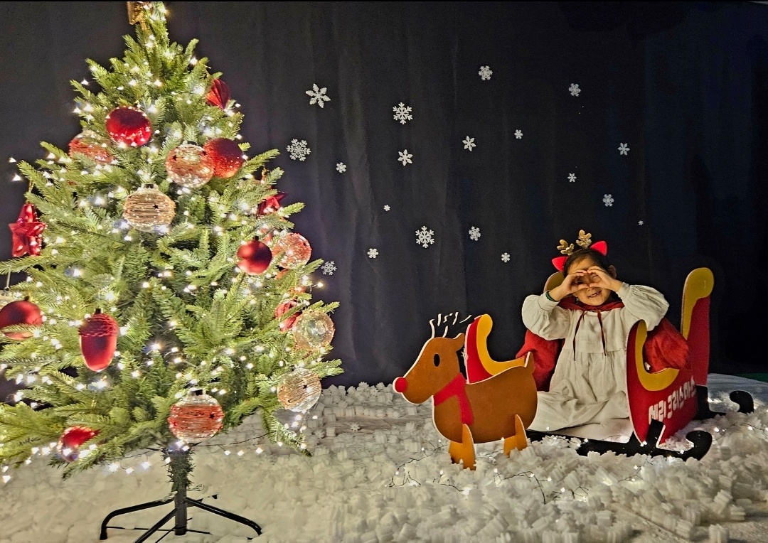 루돌프 썰매 포토존