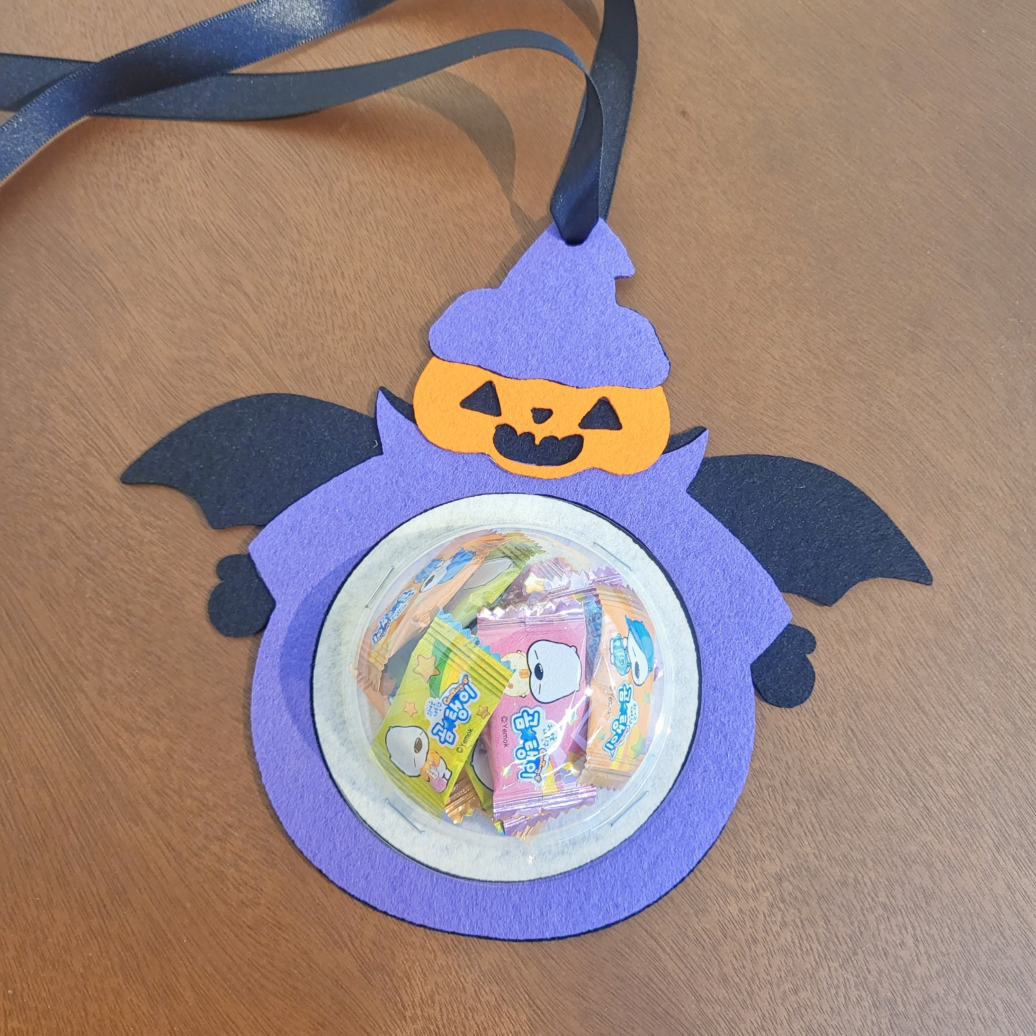 DIY 할로윈 마녀펌킨 비타민볼 도안 비타민미포함 (반제품)