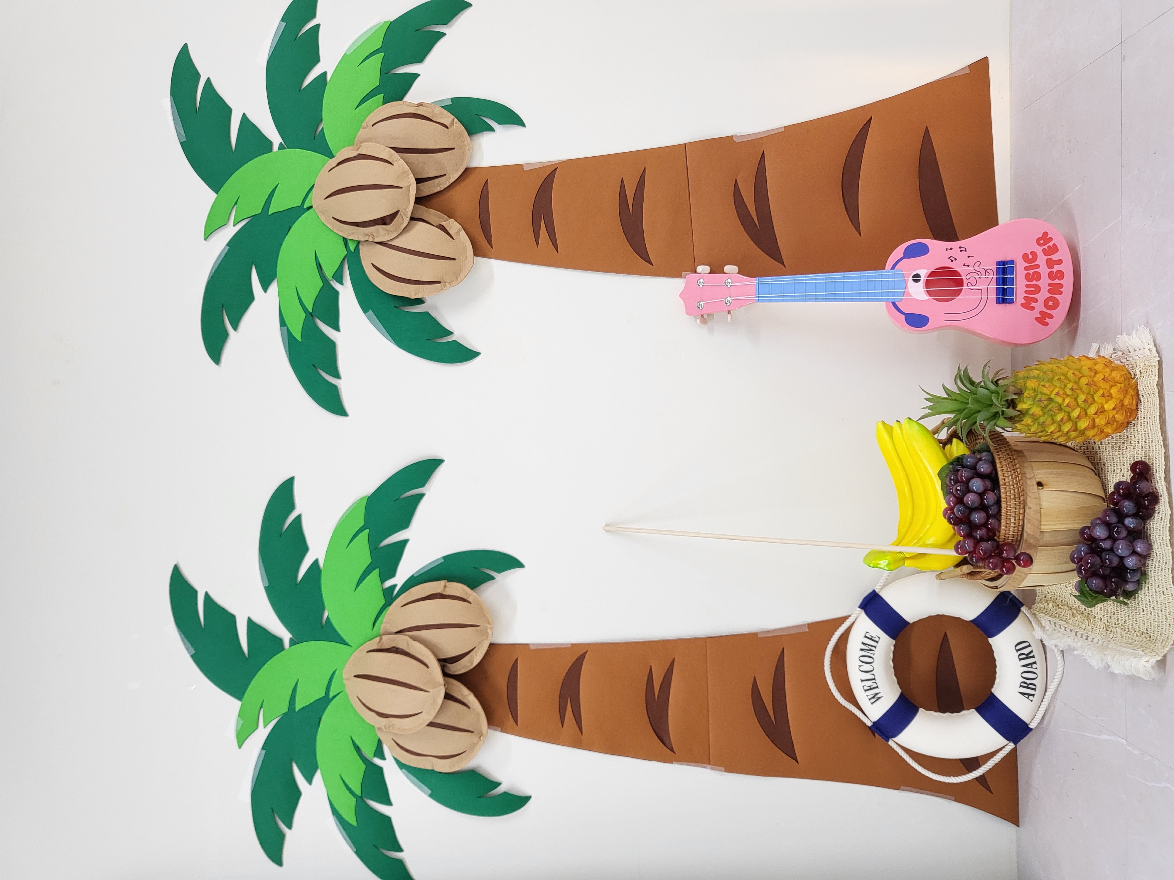 야자수 코코넛 따기