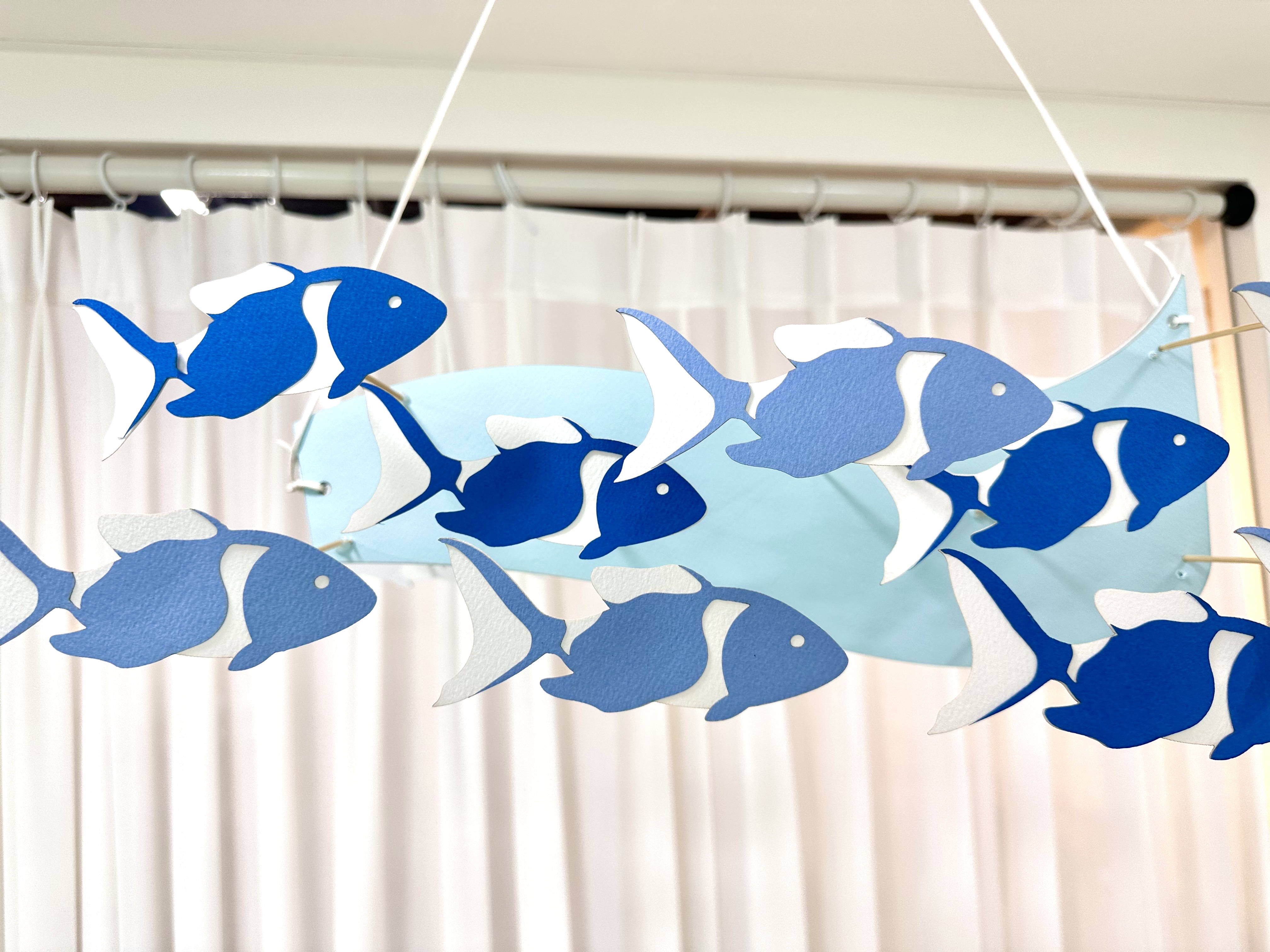 물고기떼 모빌 여름환경구성