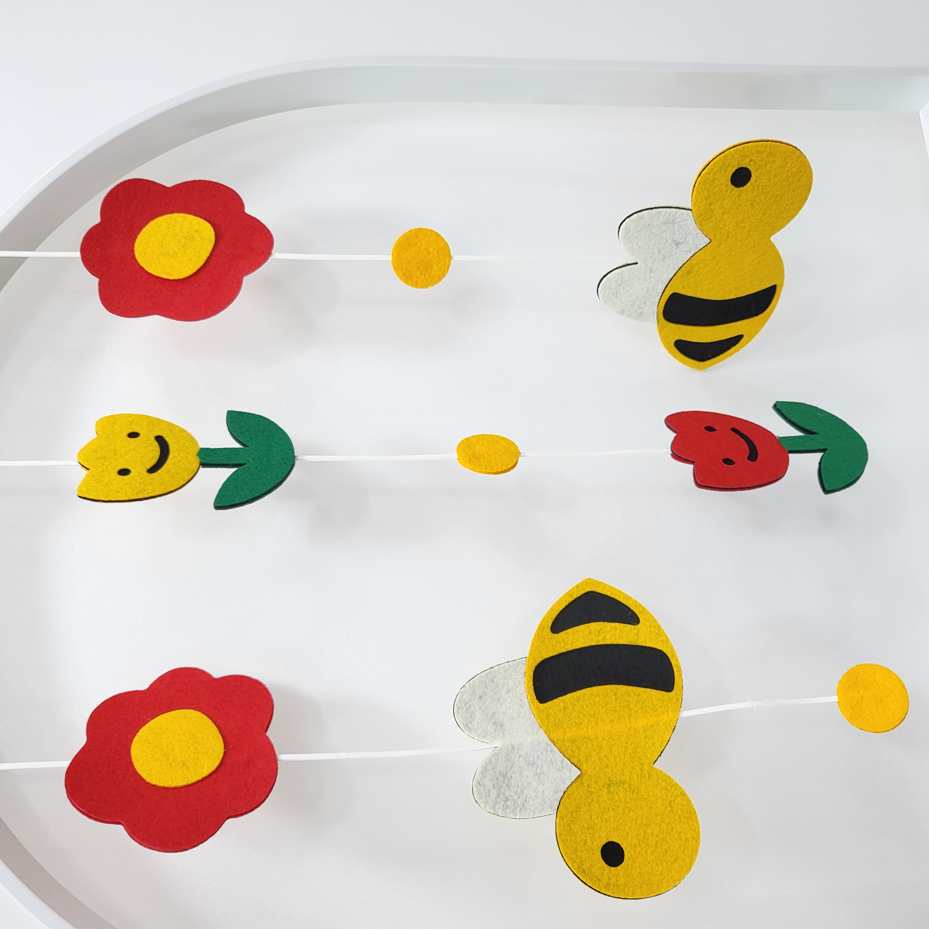 [새학기초특가] 꿀벌 튤립 모빌DIY(1줄)