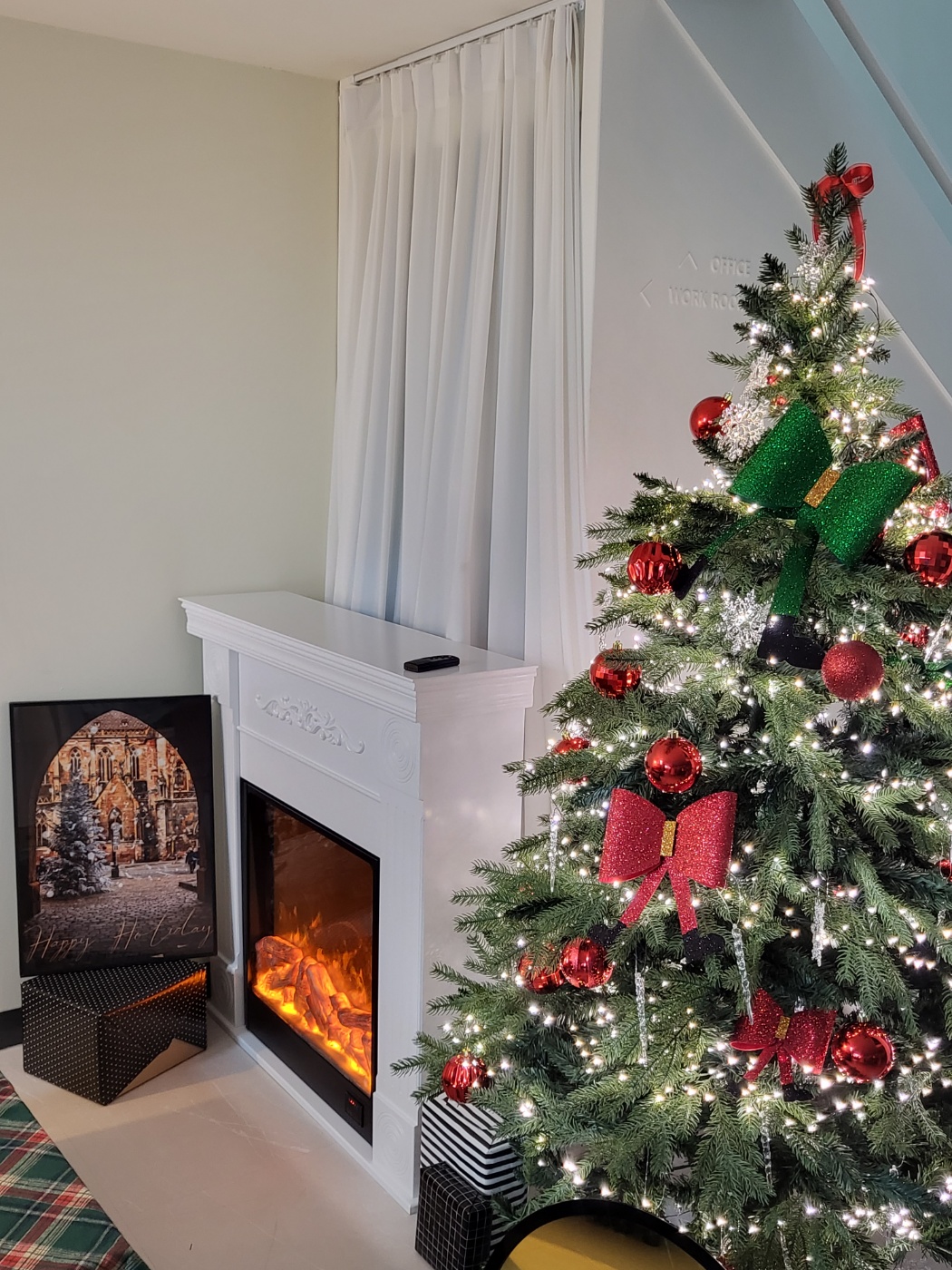 빤짝이 산타 리본