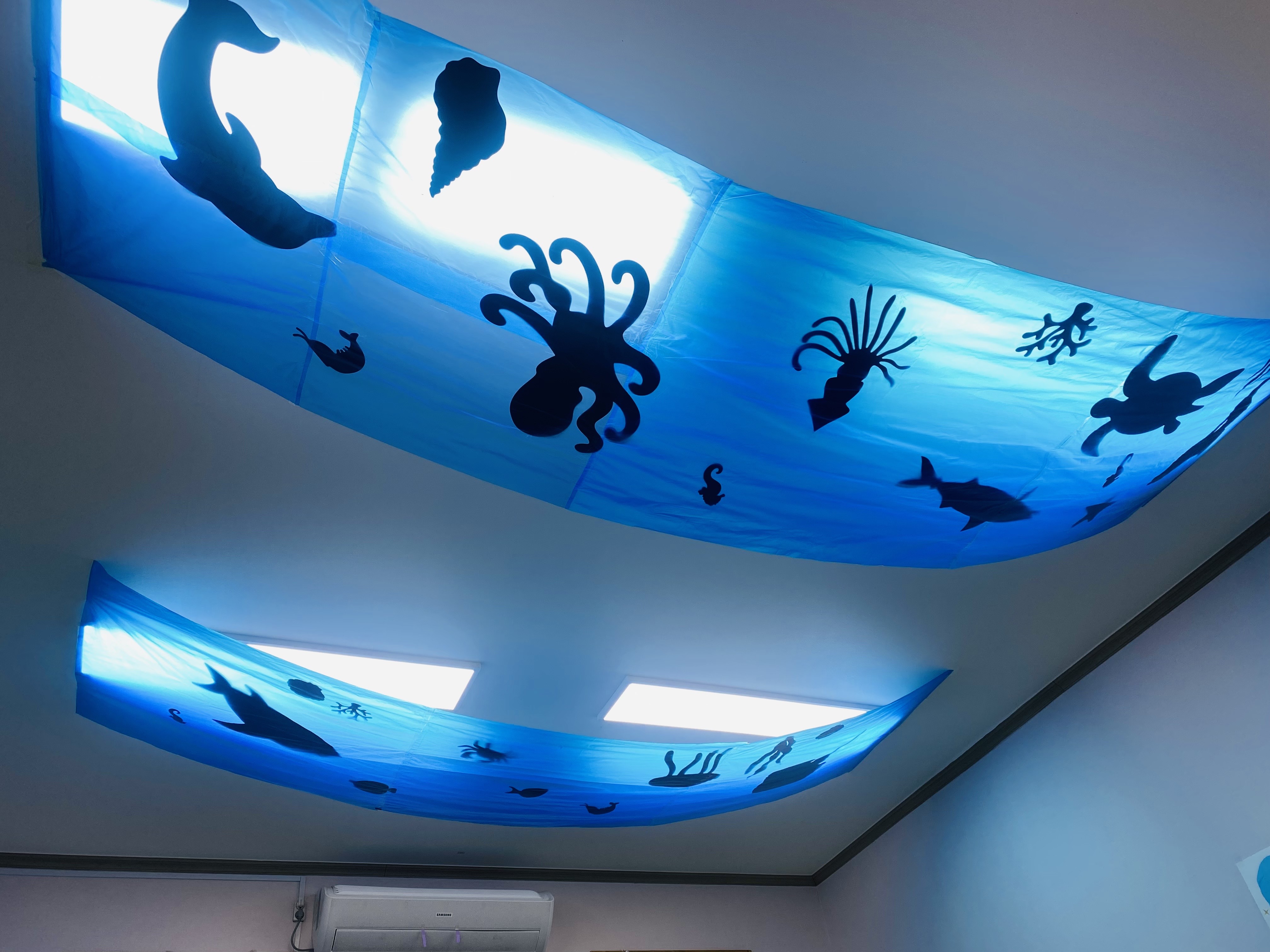 바다 동물 그림자 전등 꾸미기