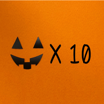 할로윈 펌킨 표정스티커 (10개묶음) 호박 눈, 호박 입