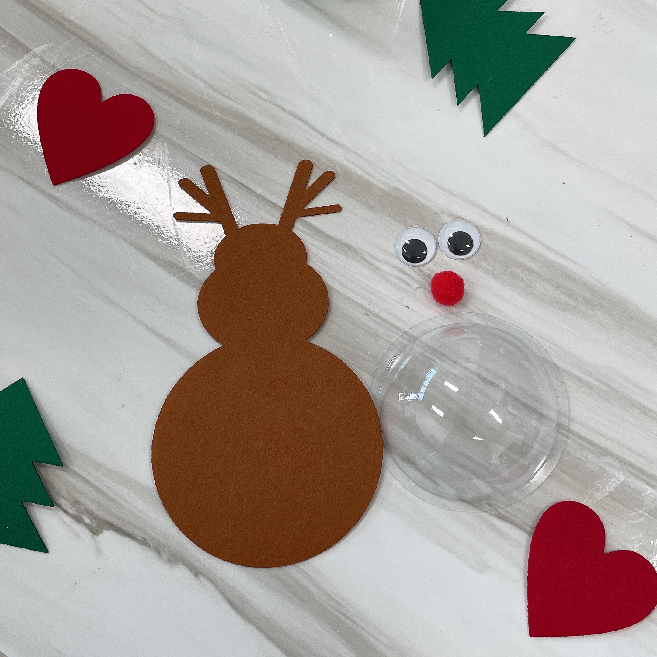 DIY 루돌프 비타민볼 도안 비타민미포함 (반제품)