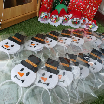 눈사람 머리띠(완제)