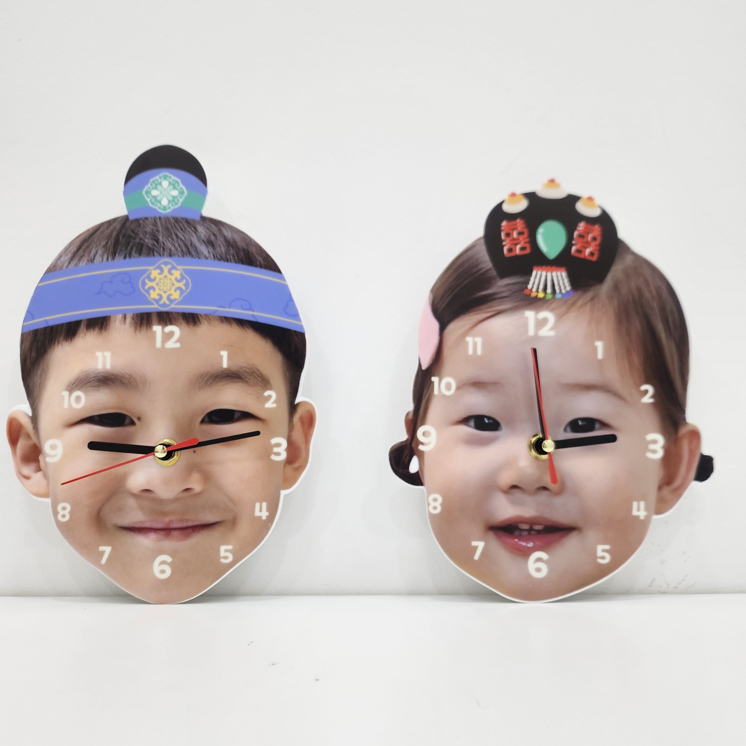 복덩어리 얼굴 포토시계