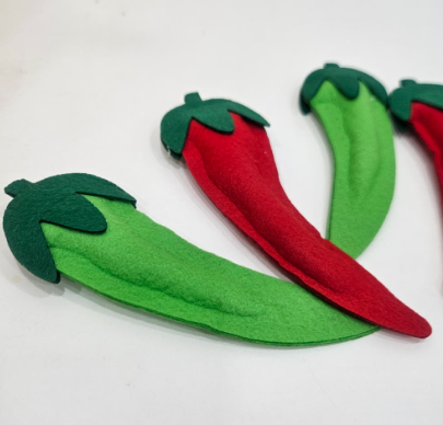 펠트 고추/송편 모형