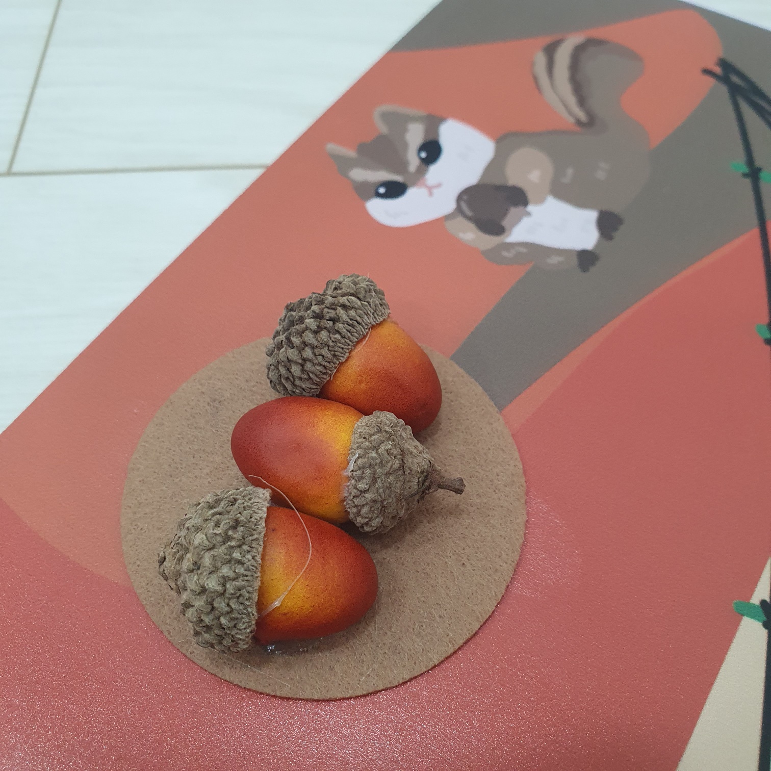 가을 풍경 촉감판