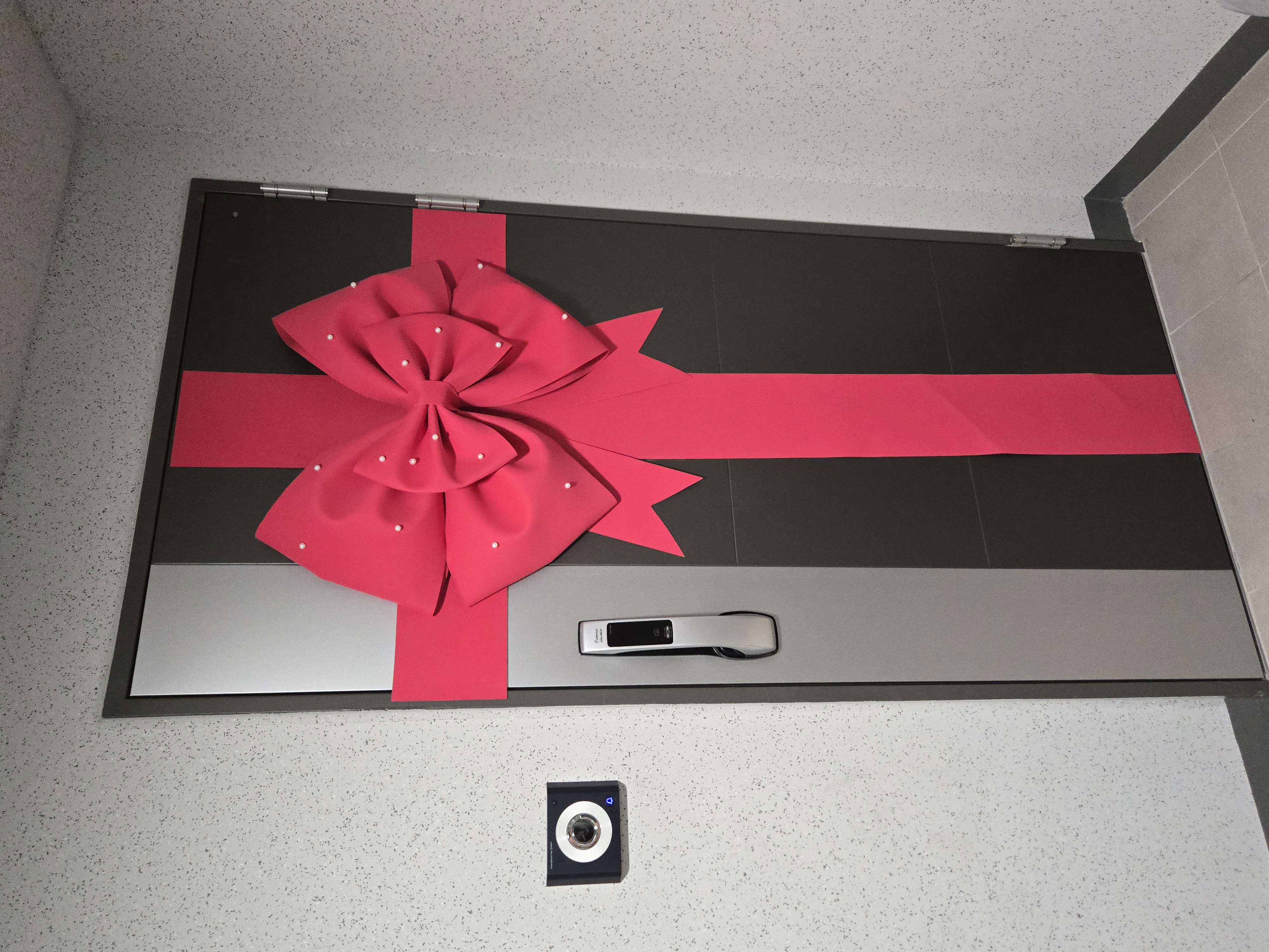 크리스마스 대형 리본 장식