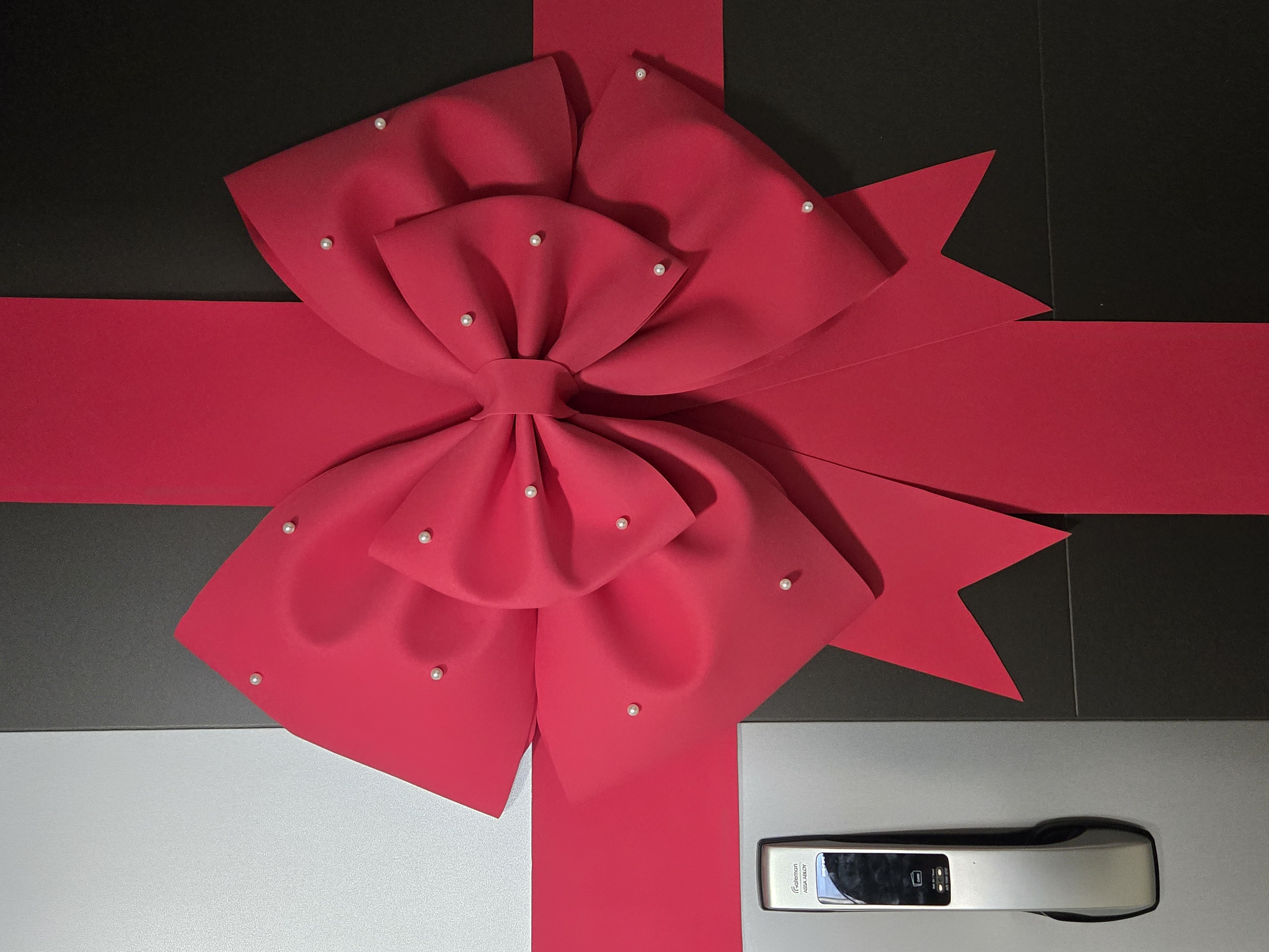 크리스마스 대형 리본 장식