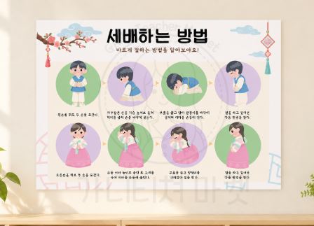 세배하는 방법 포스터